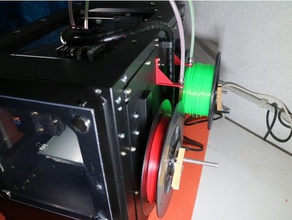 malyan m180 filament tube holder 3d printer parts 3d print model - Mito3D