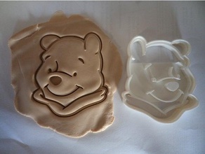 winnie pooh cookie cutter kitchen & dining pooh pooh bear winnie pooh 3d print model - Mito3D