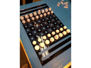 sphere chess set minimalist 3d print model - Mito3D