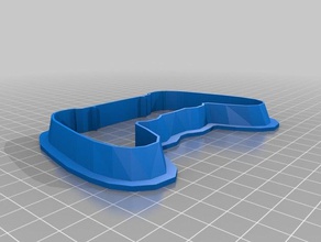 ps4 controller cookie cutter kitchen & dining 3d print model - Mito3D
