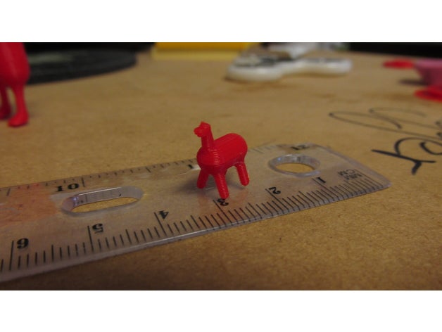 pequeña llama las esculturas 3D print model - Mito3D