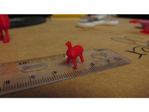 pequeña llama las esculturas 3d print model - Mito3D