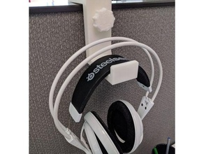 casque de montage accessoires l'audio la pince tête d'écoute st 3d print model - Mito3D