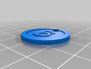 bitcoin compras de risco chaveiros 3d print model - Mito3D