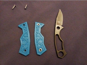 coltello scale boker 02 bo 265 grashopper parti di ricambio manico da tasca parte 3d print model - Mito3D