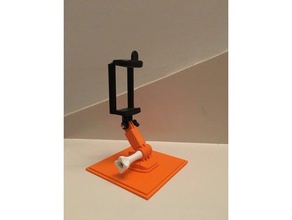 iphone stand mobile phone smartphone holder tripod mount 3d print model - Mito3D