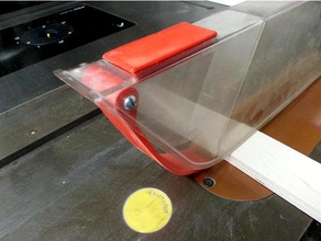 contenção do pó artesão 113 tabela lâmina de serra guarda partes 3d print model - Mito3D