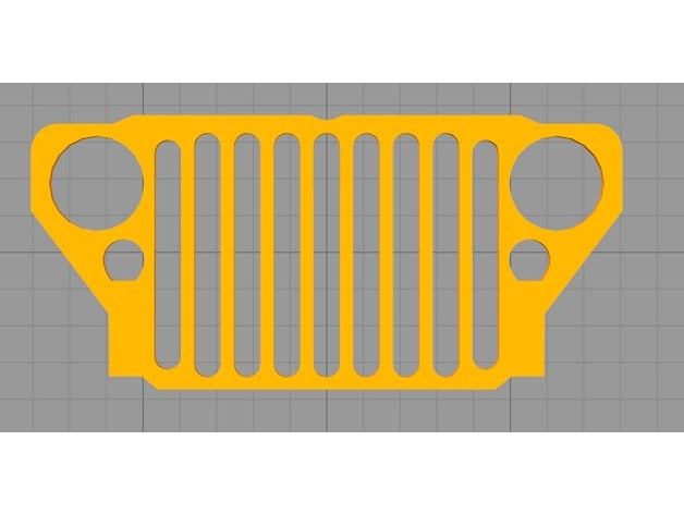 willys mb ford jeep gpw grill veículos 3D print model - Mito3D