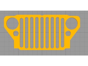 willys mb ford gpw jeep grill vehicles 3d print model - Mito3D