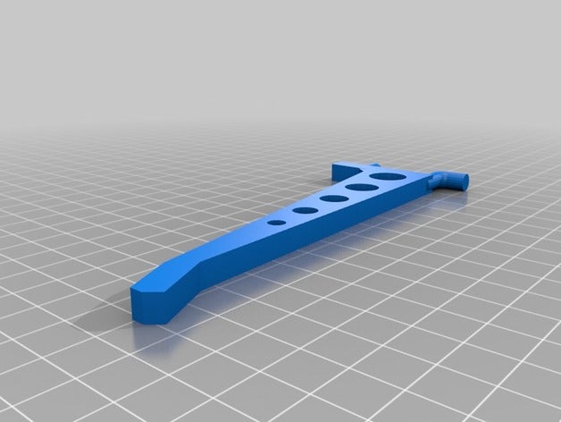 peg scheda gancio lungo organizzazione 3D print model - Mito3D