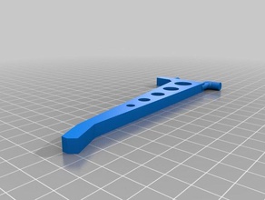 peg board long hook organization 3d print model - Mito3D