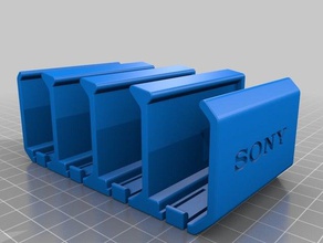 sony np-fz100 compartimento de pilhas a7-riii suporte da bateria a9 3d print model - Mito3D