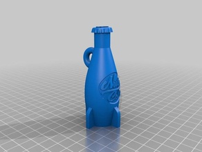 nuka cola Schlüssel Kette fall out 4 3d-drucken 3d print model - Mito3D