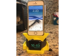 iphone-Uhr-Dockingstation Handy 3d print model - Mito3D