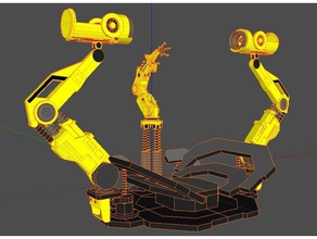 iron man sistema di bilanciamento oggetti scena gantry 3d print model - Mito3D