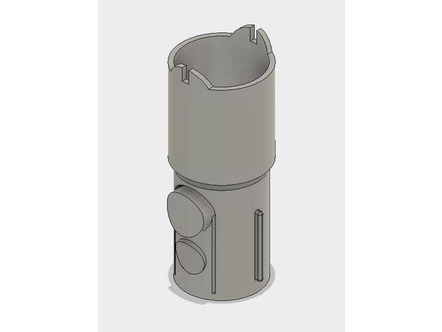 dyson v8 adaptador partes 3D print model - Mito3D