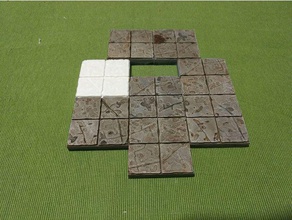 calabouço tile conjunto de wip playsets dnd telhas dungeon dragons tiles opendungeontiles pathfinder rpg 3d print model - Mito3D