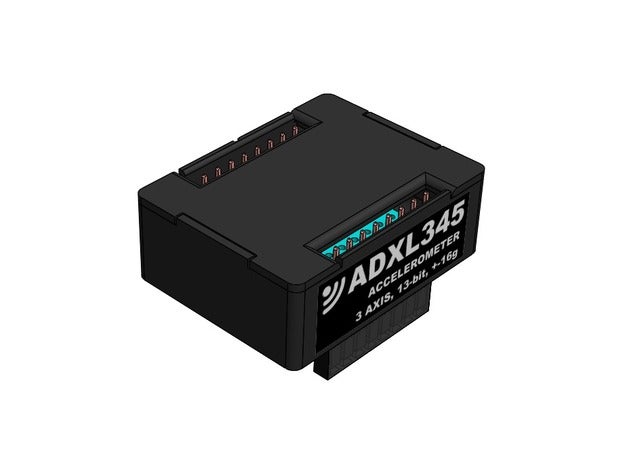 d1m bloco - adxl345 personalizado acelerômetro do eletrônica blocos esp8266 iot iot123 wemos d1 mini 3D print model - Mito3D