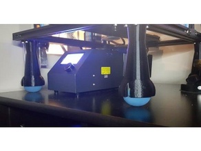 cr-10 leg tower squash ball racquetball 3d printer accessories controller feet 3d print model - Mito3D