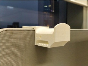 monstruo boca soporte para auriculares montaje vertical - embornables La impresión en 3d aficionado a la música gestión de cables abrazadera los pie monstruos oficina partición tornillos 3d print model - Mito3D