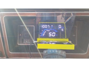 hud holder glass mount gadgets heads up display 3d print model - Mito3D
