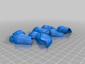 braccia-fisso persone 3d print model - Mito3D