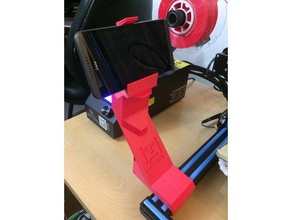 creality cr-10 camera mount bracket frame - interchangeable heads 3d printer accessories fpv make clever timelapse rail 3d print model - Mito3D