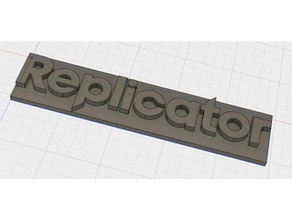 Replikator-logo Schilder & logos logo - Replikator 3d print model - Mito3D