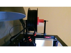 heavy duty spool holder geeetech mecreator 2 3d printer accessories filament mecreator2 3d print model - Mito3D