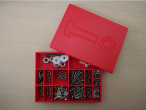 vis simple boîte de l'organisation la screwbox 3d print model - Mito3D