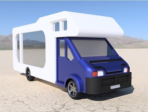 n-scala camping-car i veicoli 1160 auto ferrovia modello n scala la il veicolo 3d print model - Mito3D