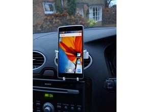titulaire téléphone focus feuille portrait paysage facile à modifier mobile le la ford nissan leaf smartphone 3d print model - Mito3D