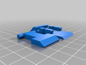 low profile latch household 3d print model - Mito3D