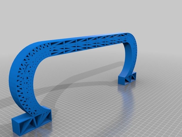 omega bridge elment buildings & structures 3D print model - Mito3D