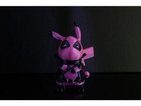 deadpool x pikachu creatures pikapool 3d print model - Mito3D