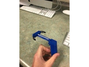 q-tip ballesta juguetes mecánicos 3d print model - Mito3D