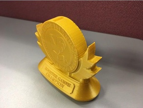 ricba Hahn Spiele trophy Requisiten rooster spielen 3d print model - Mito3D