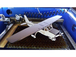 cessna remixed k40 vehicles airplane lasercut 3d print model - Mito3D