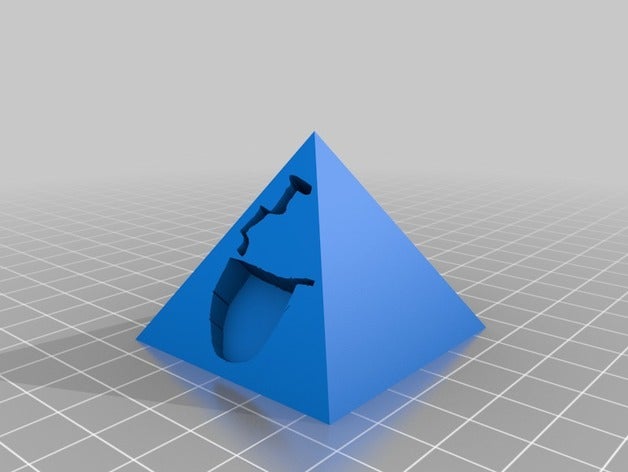 jimmy pirâmide A impressão 3d 3D print model - Mito3D