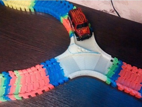 arrow road chinese magic track toys & games flexible magictracks tracks 3d print model - Mito3D
