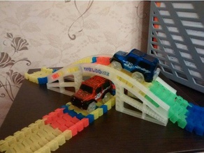köprü Çin sihirli parça oyuncaklar ve oyunlar esnek magictracks 3d print model - Mito3D