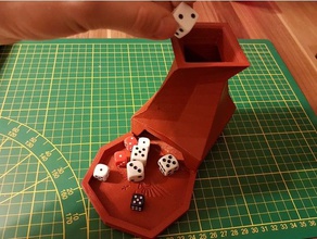 dice tower w rfelturm tabletop like warhammer 40k toys & games 1 - 6 dicetower one six thrower 3d print model - Mito3D