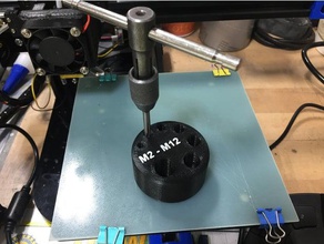 métrica tocando em bloco as ferramentas guia 3d print model - Mito3D