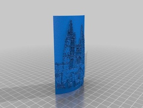 litofania catedral de burgos litophane la art arquitectura 3d print model - Mito3D
