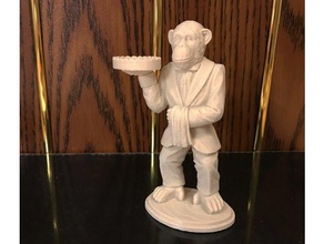 ape servant sculptures 3d print model - Mito3D