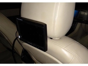 jaguar xf encosto de cabeça montagem a indústria automotiva o monitor 3d print model - Mito3D