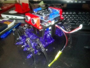 atom delta support robotics arduino uno spider ultrasonic 3d print model - Mito3D