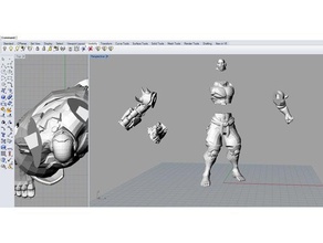overwatch - doomfist split brinquedos & games 3d print model - Mito3D