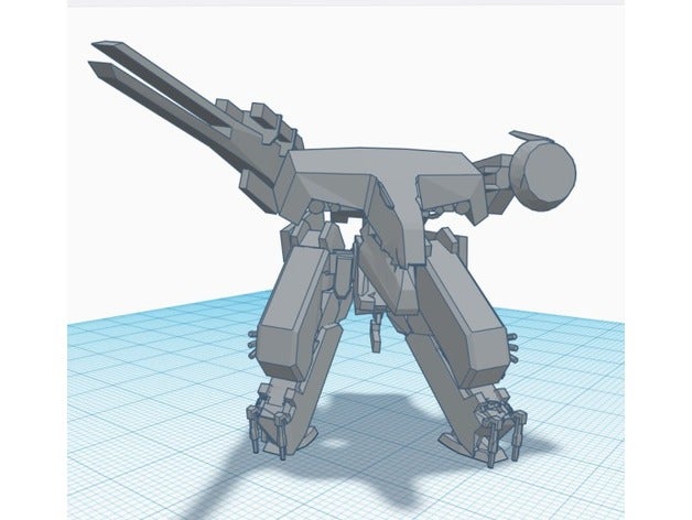 metal gear rex en su mayoría fijos juegos fijo metalgearsolid modelo playstation los de video juego 3D print model - Mito3D