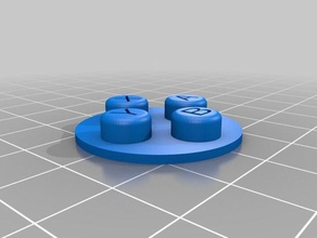pigrrl zero buttons 3ds letters video games 3d print model - Mito3D